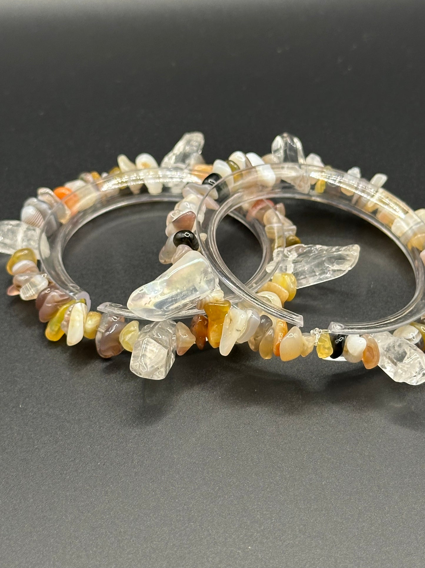 Botswana Agate W/ Crystal Points