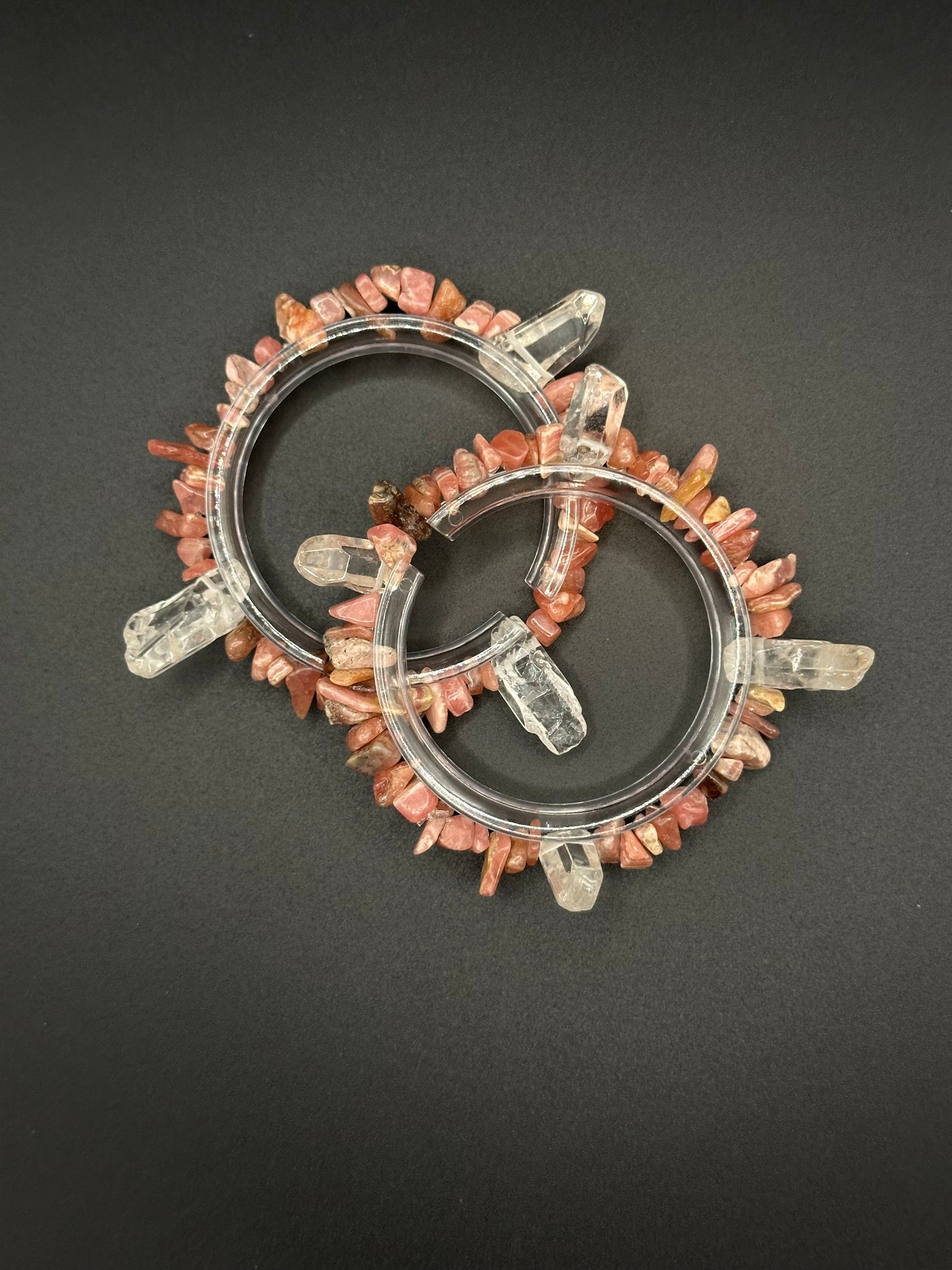 Strawberry Quarts W Crystal Points