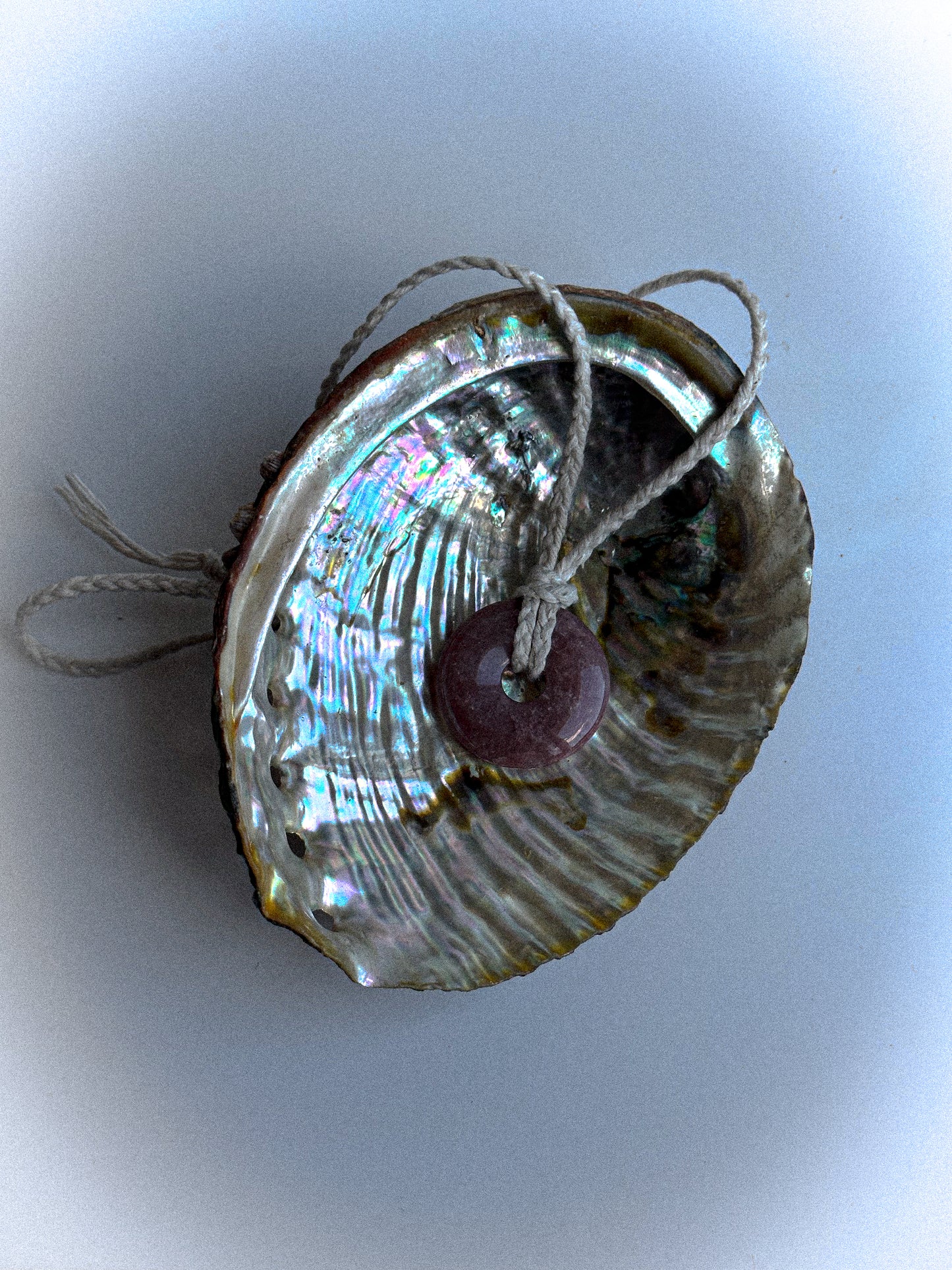 Strawberry Quartz W/ Braided Hemp Chord