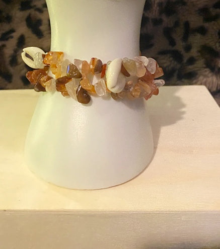 Carnelian W/ Seashells (Bracelet)