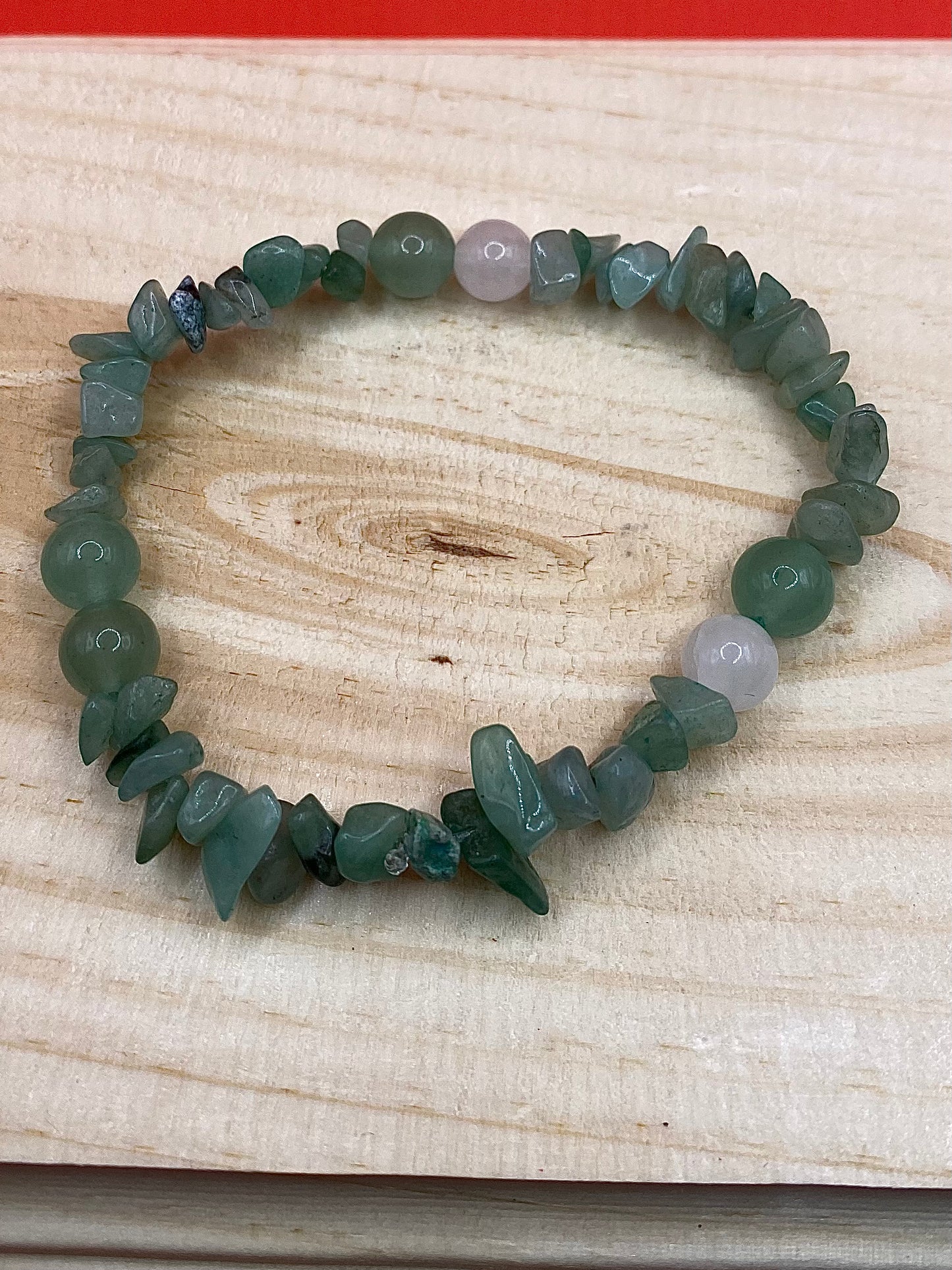 Green adventurine x White Jade