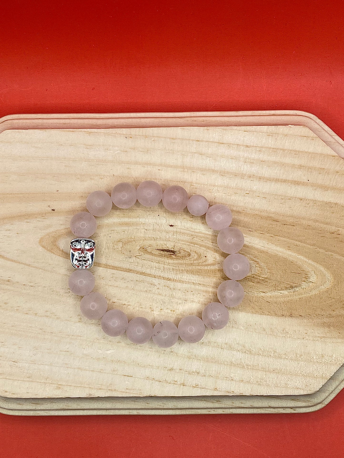 Frosty Rose Quartz Face