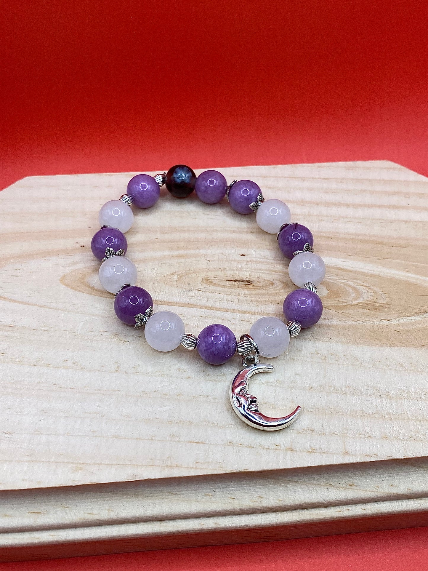 Metallic Purple x White Moon