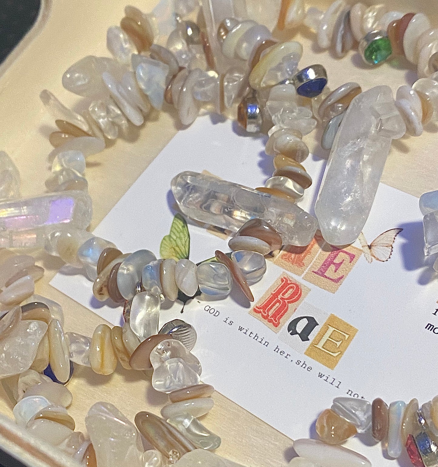 Opal & Brown W/ Crystals