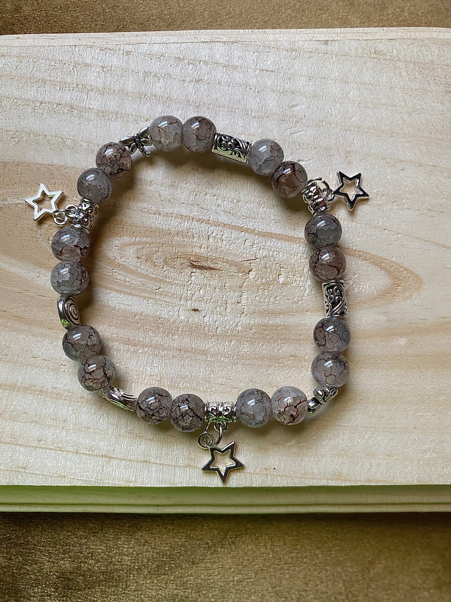 Crackle Star Charm