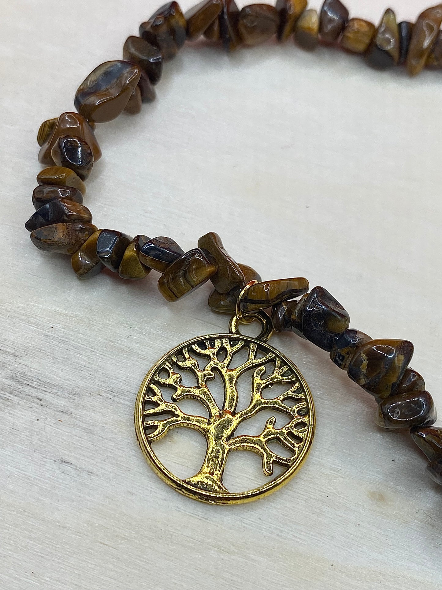 Tree Of Life Tiger Eye Choker