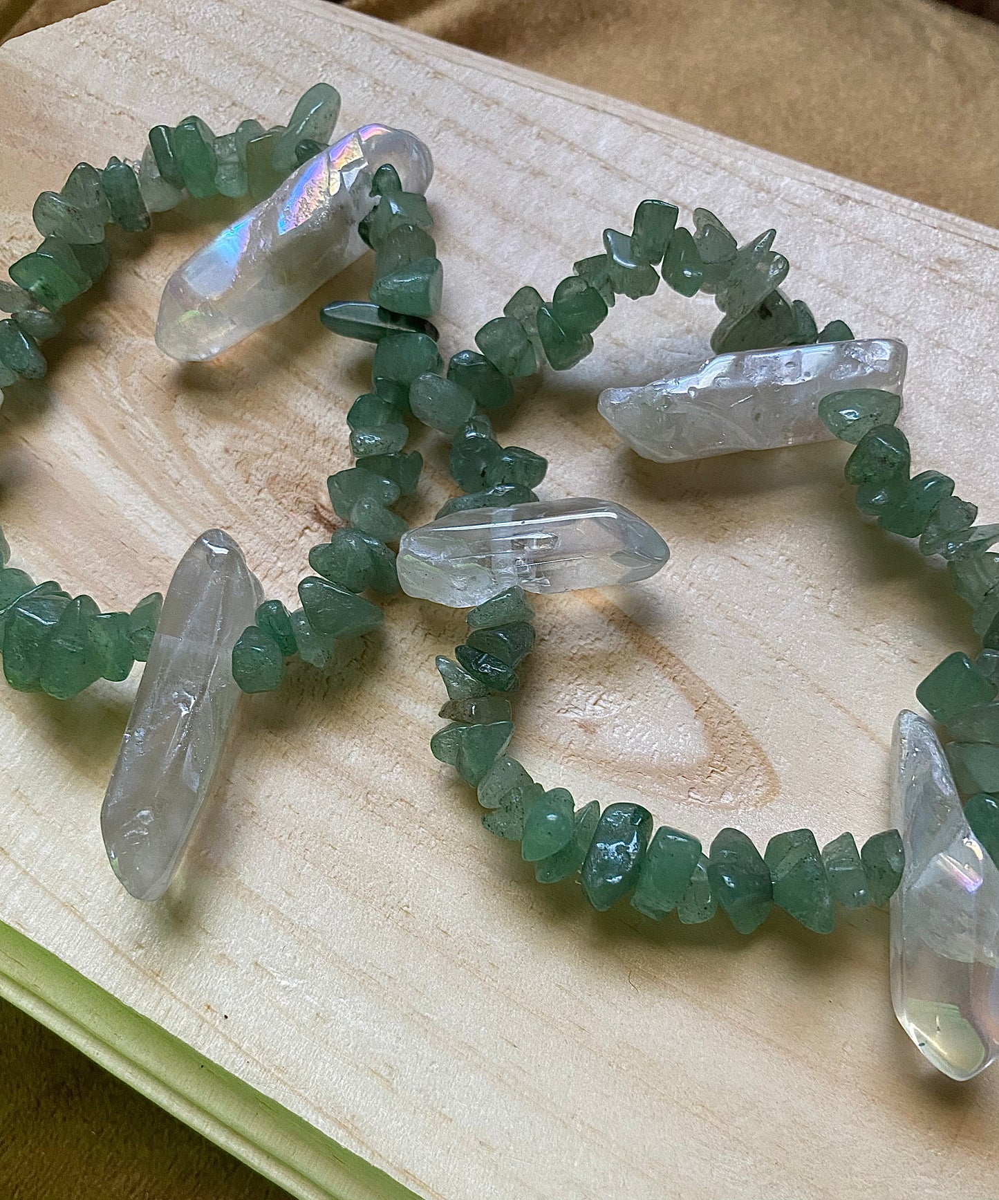 Green Adventurine W/ Crystals