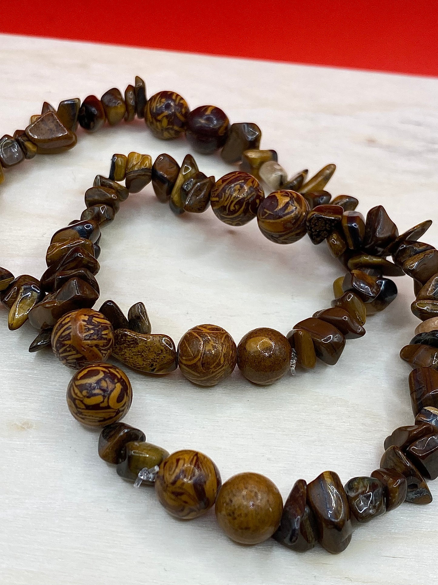 Tiger Eye w/ Round Beads