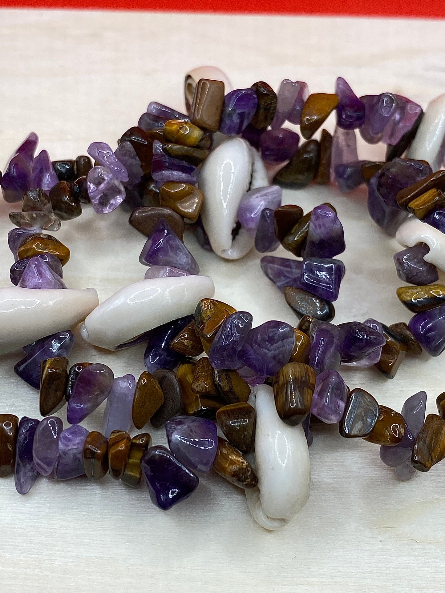 Amethyst x Tiger Eye w/ Seashells