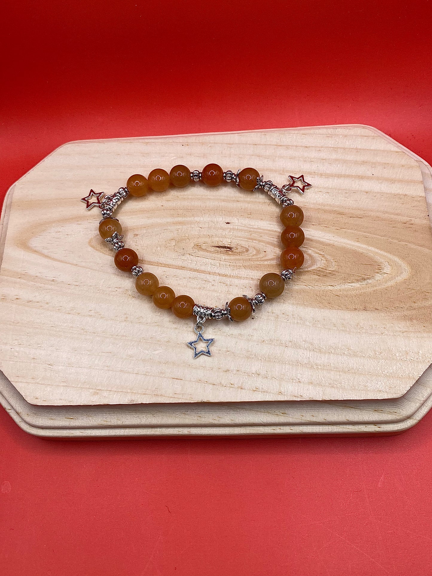 Metallic Orange Stars