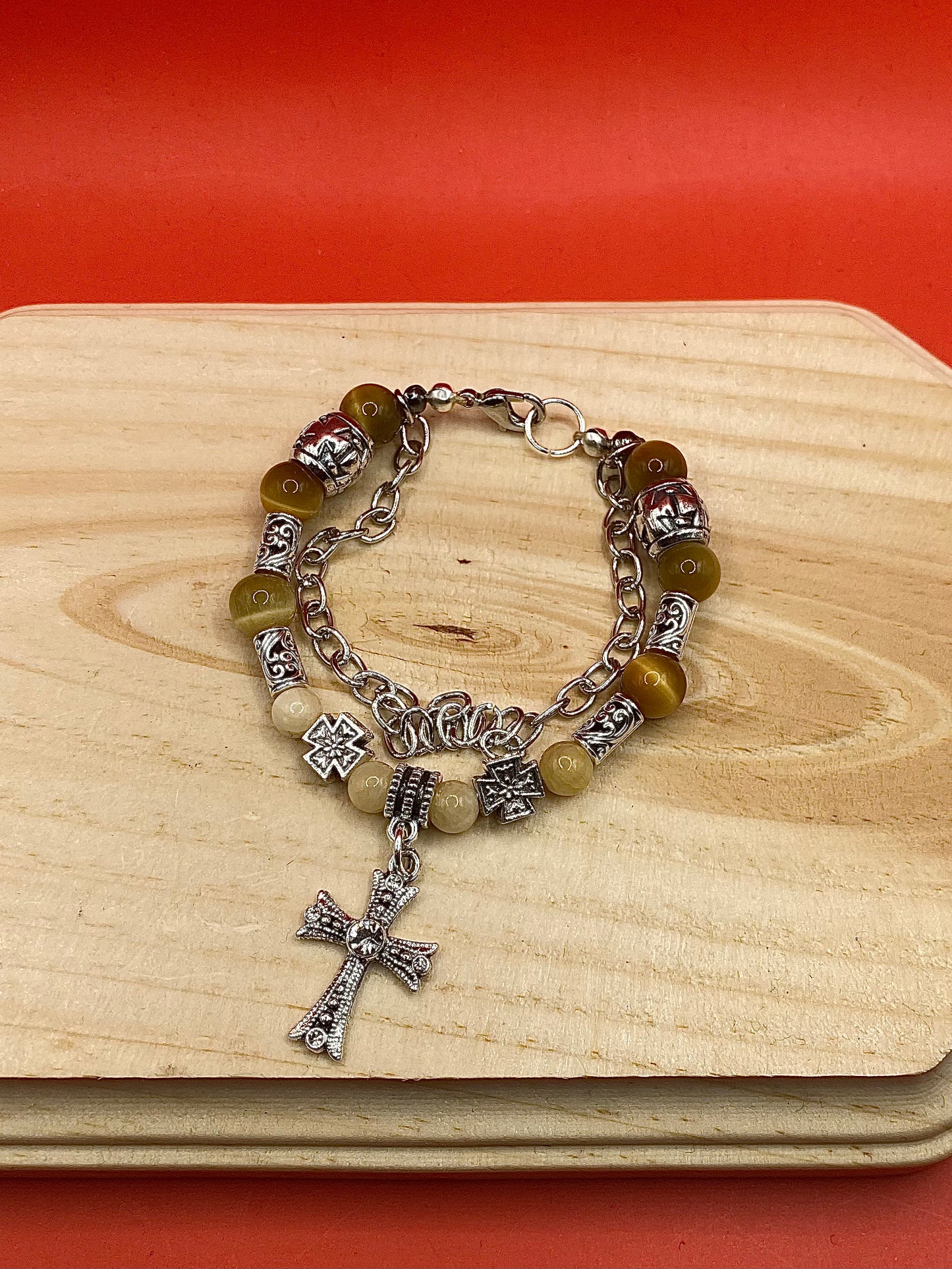 Metallic Brown Cross