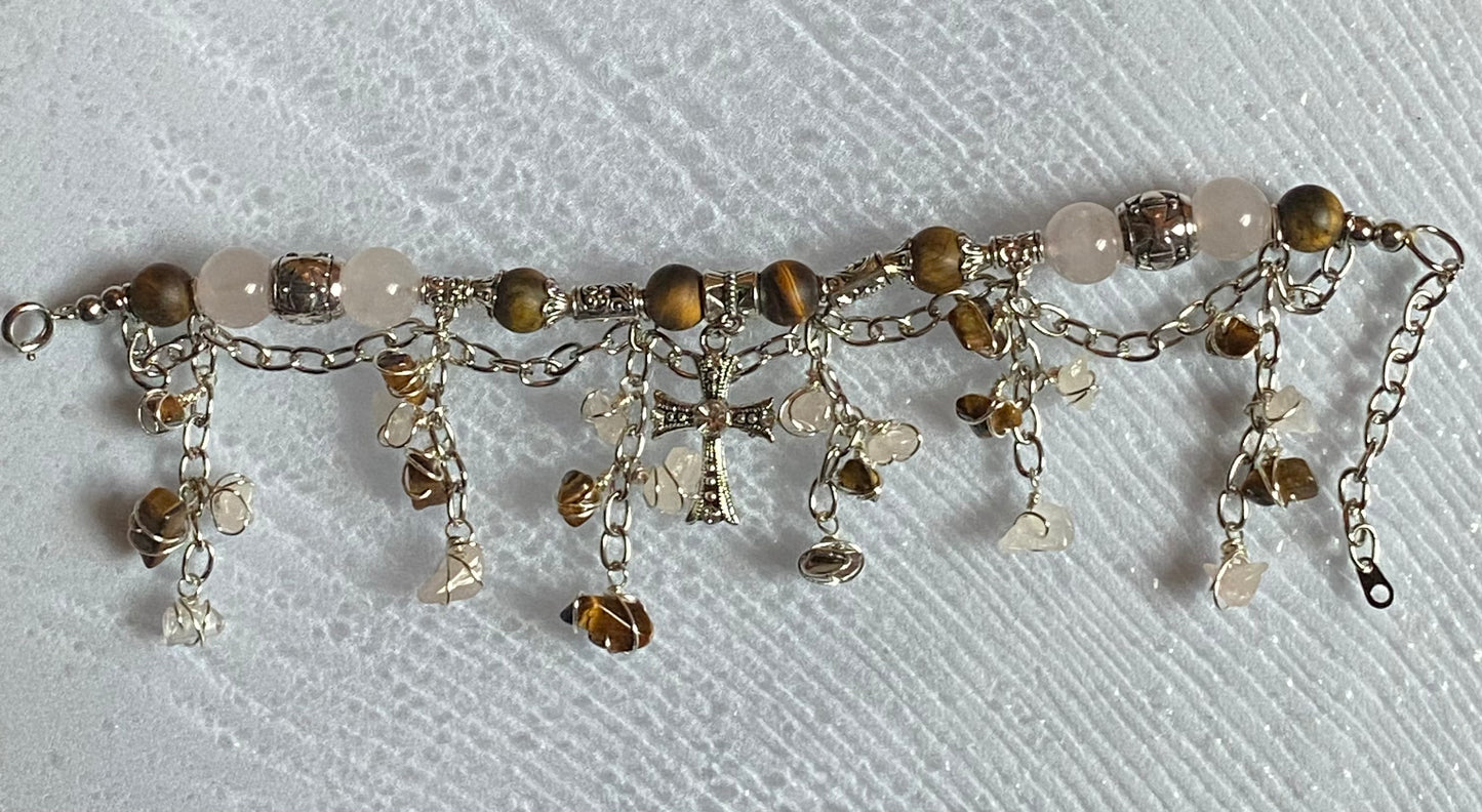 Rose Quartz x Tiger Eye