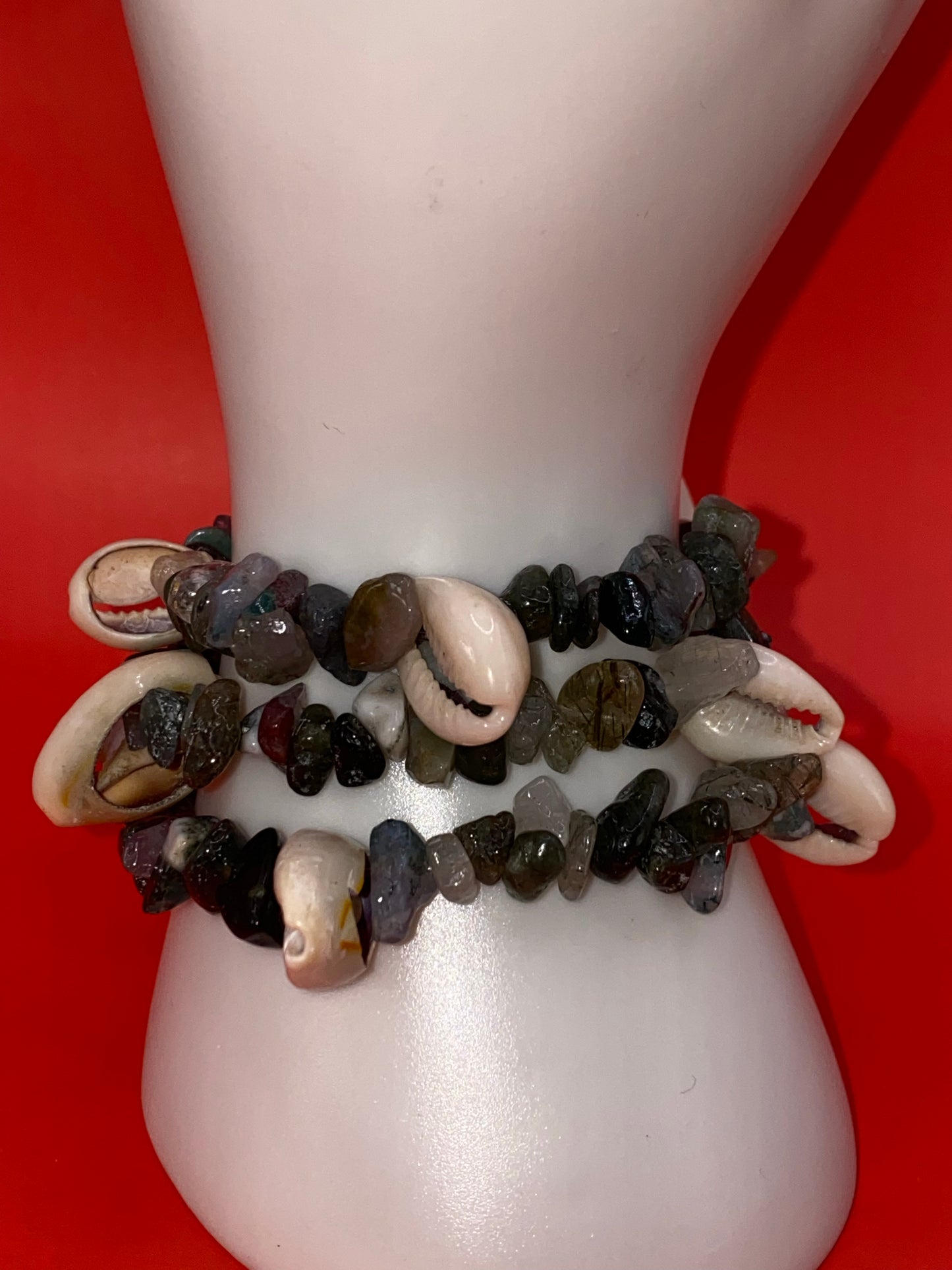 Leopard Agate w/ Seashells