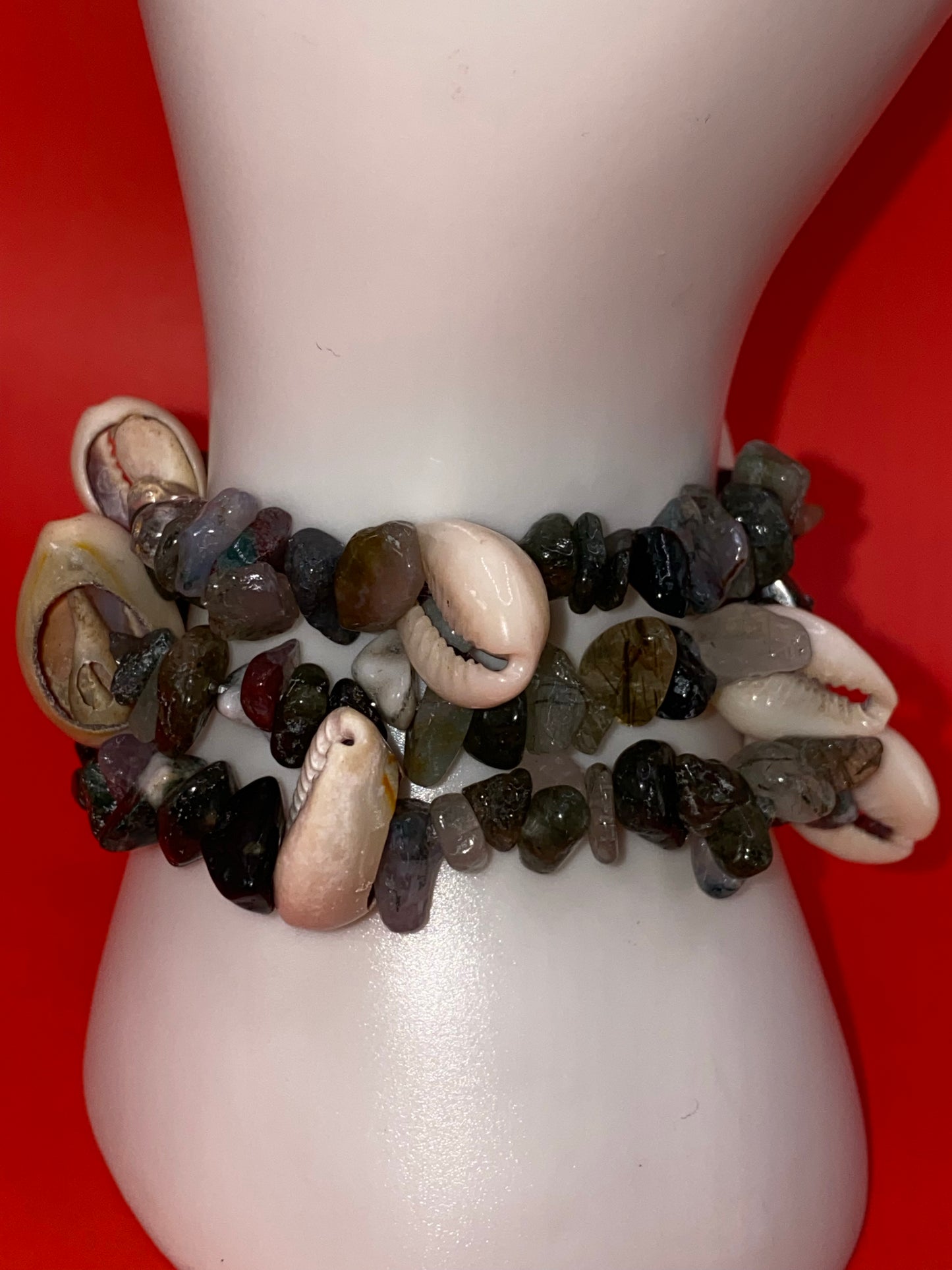 Leopard Agate w/ Seashells