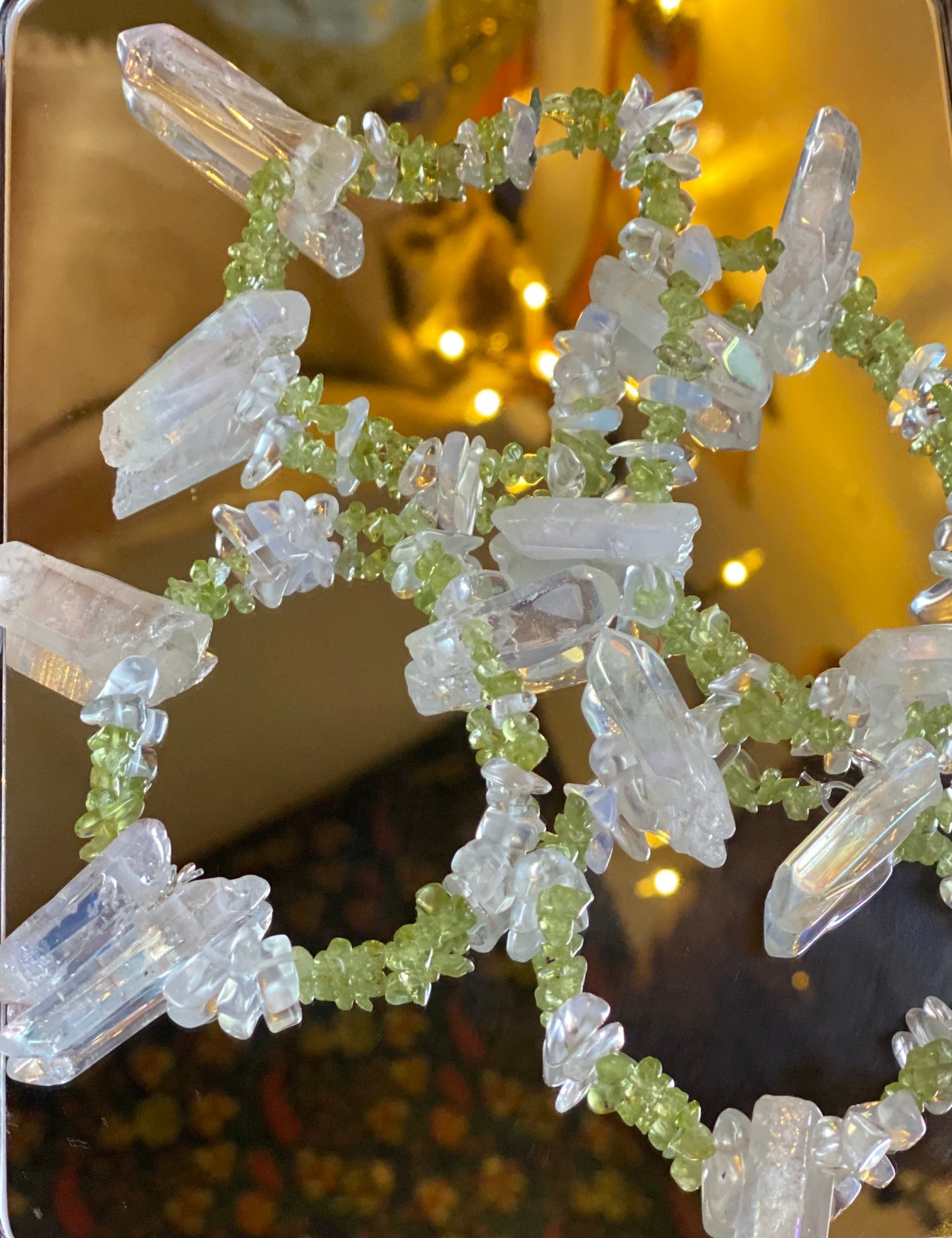 Opal & (Green) Peridot W/ opal crystal