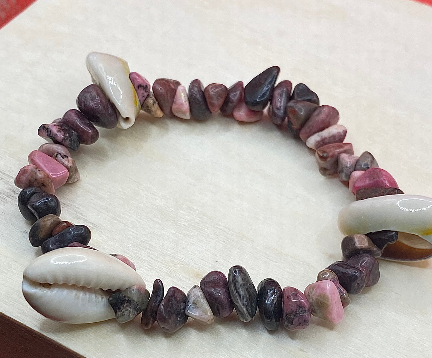 Rhodonite W/Seashells
