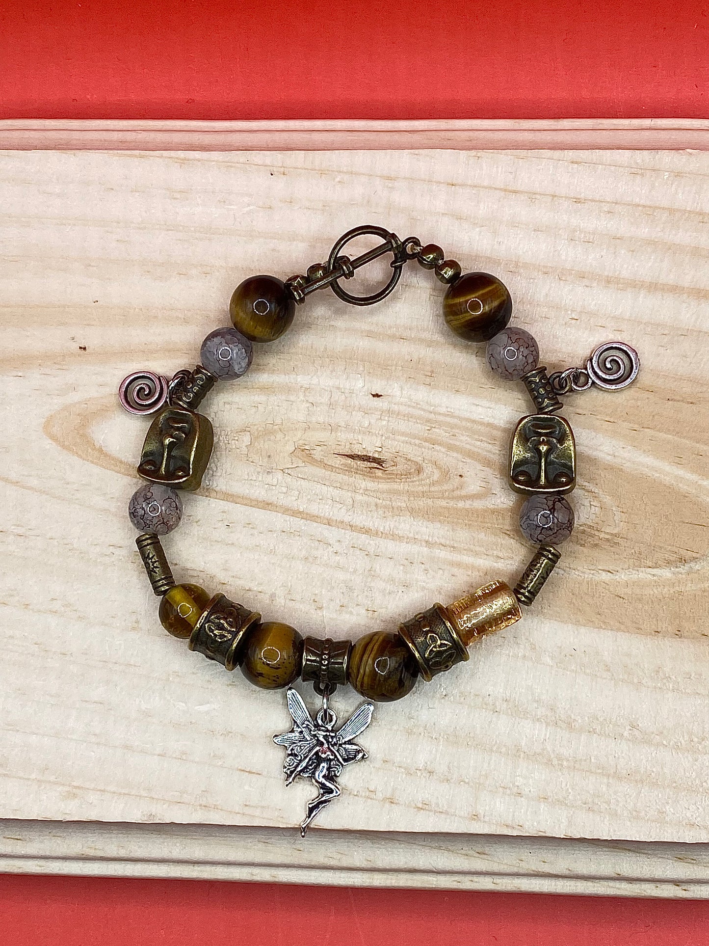 Rustic Fairy Tiger Eye Toggle