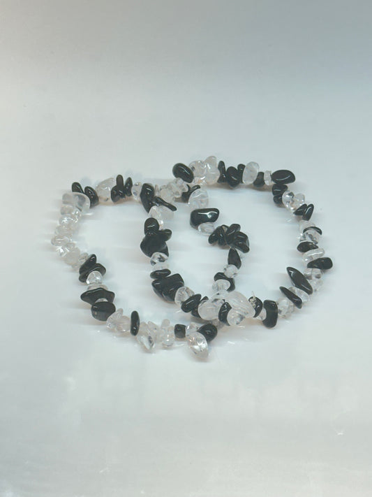 Onyx & Clear Quartz