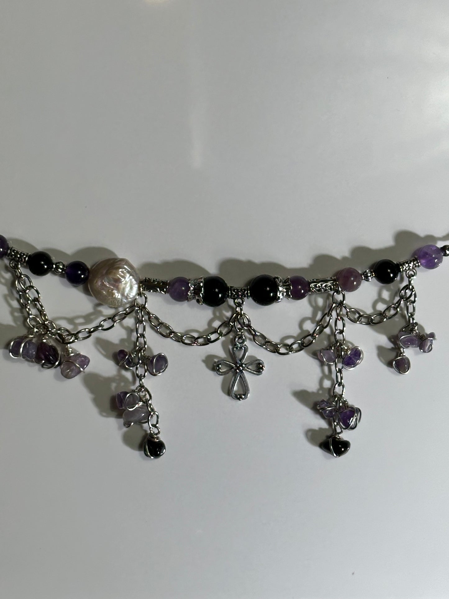 Silver Amethyst Pearl