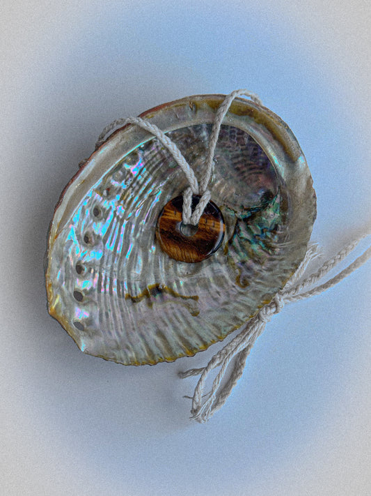 Tiger Eye Donut Braided Chord