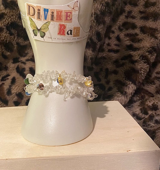 Clear Quartz W/ Charms (Bracelet)
