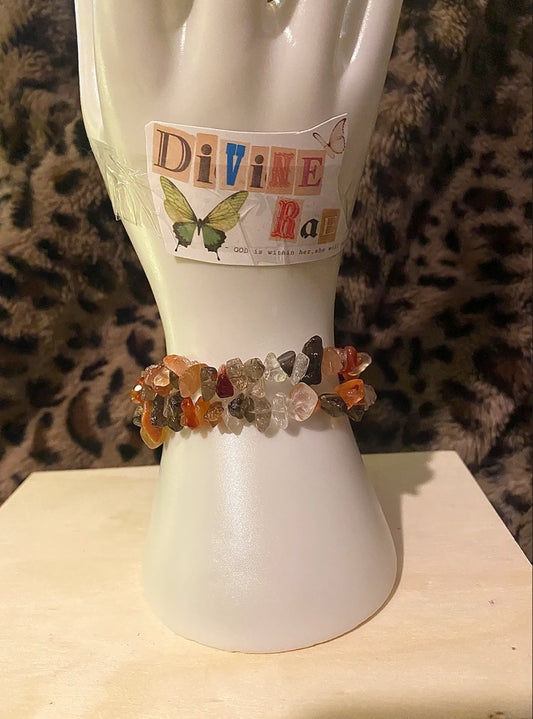 Carnelian MIX Smoky Topaz (Bracelet)