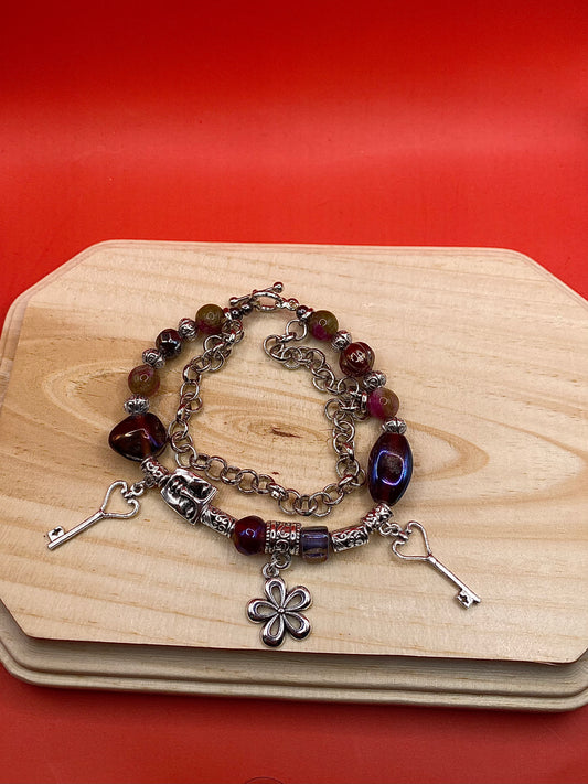 Purple x Pink Flower Key Face