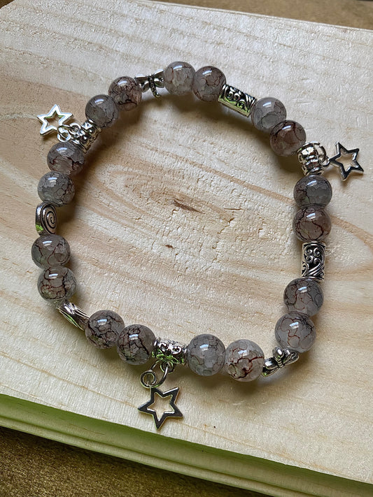Crackle  Star Charm