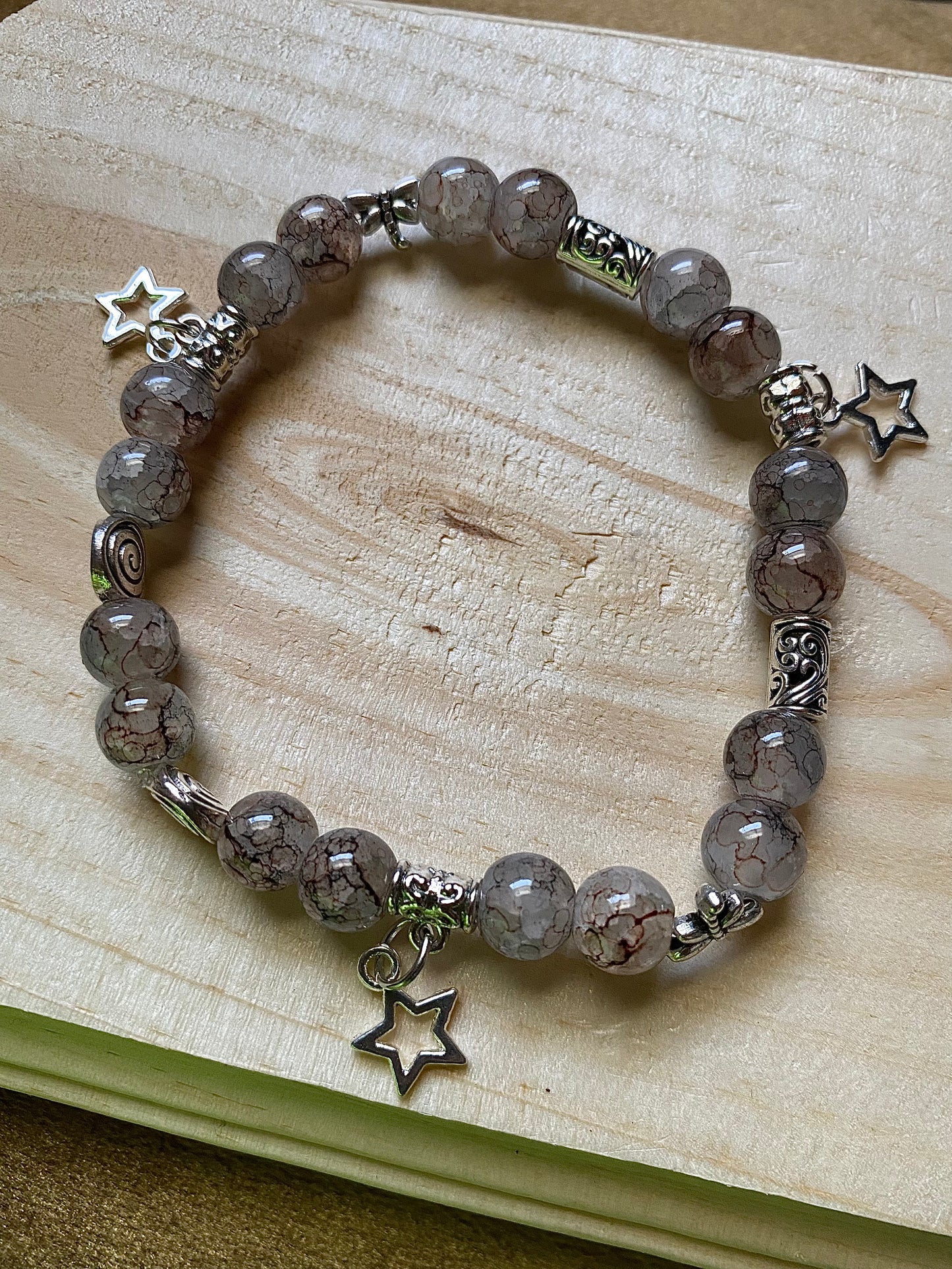 Crackle  Star Charm