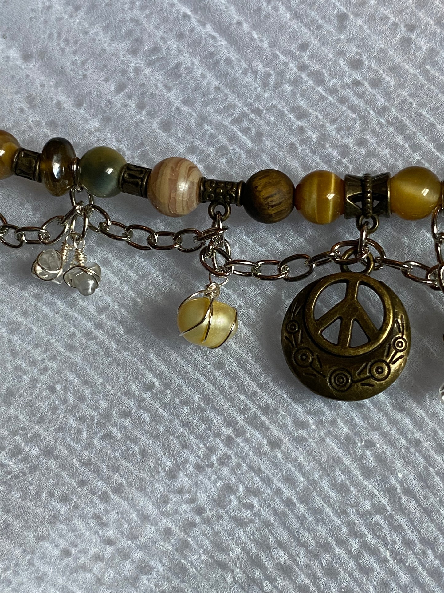 Peace & Pearls W/ Gemstones