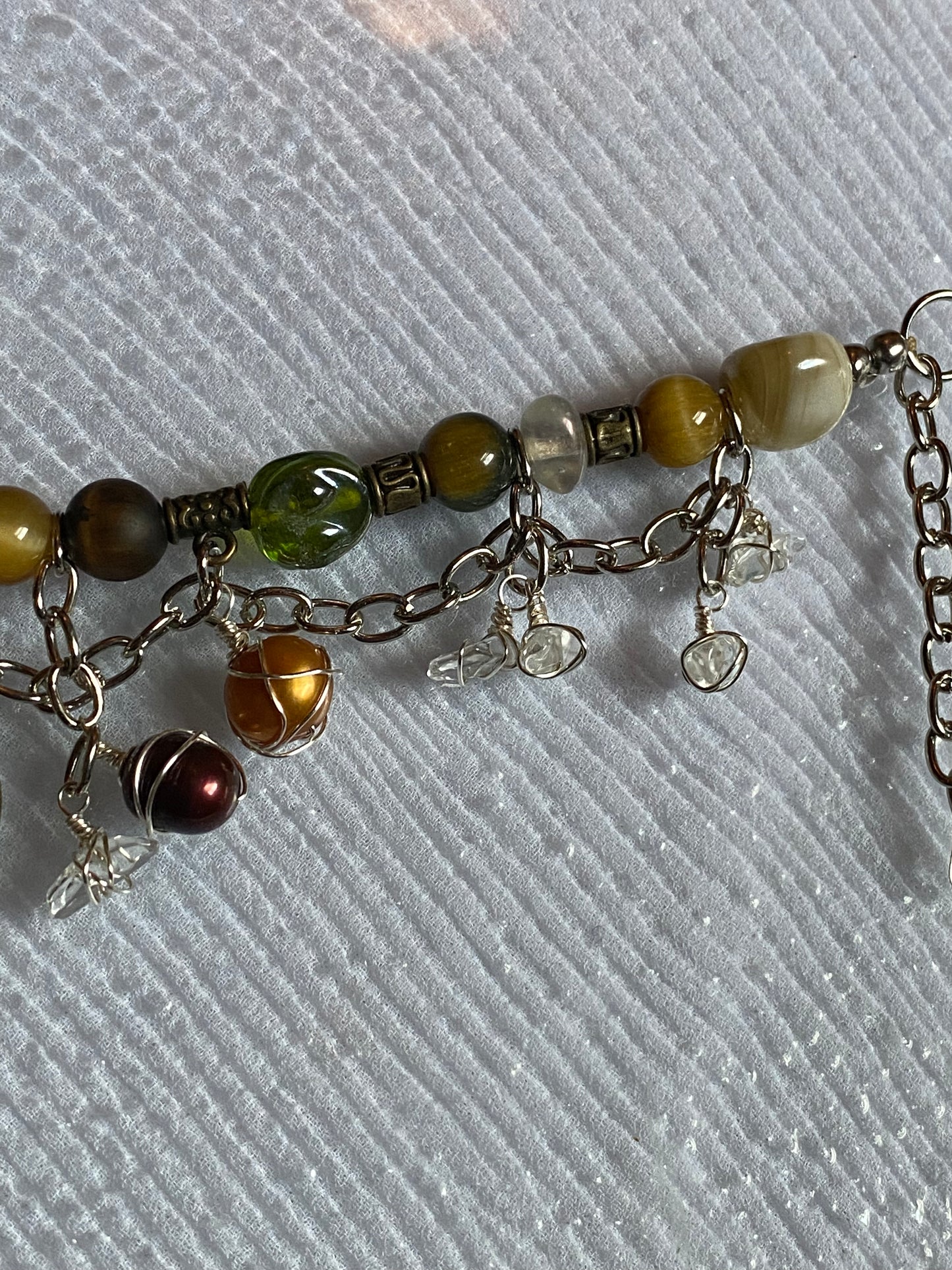 Peace & Pearls W/ Gemstones
