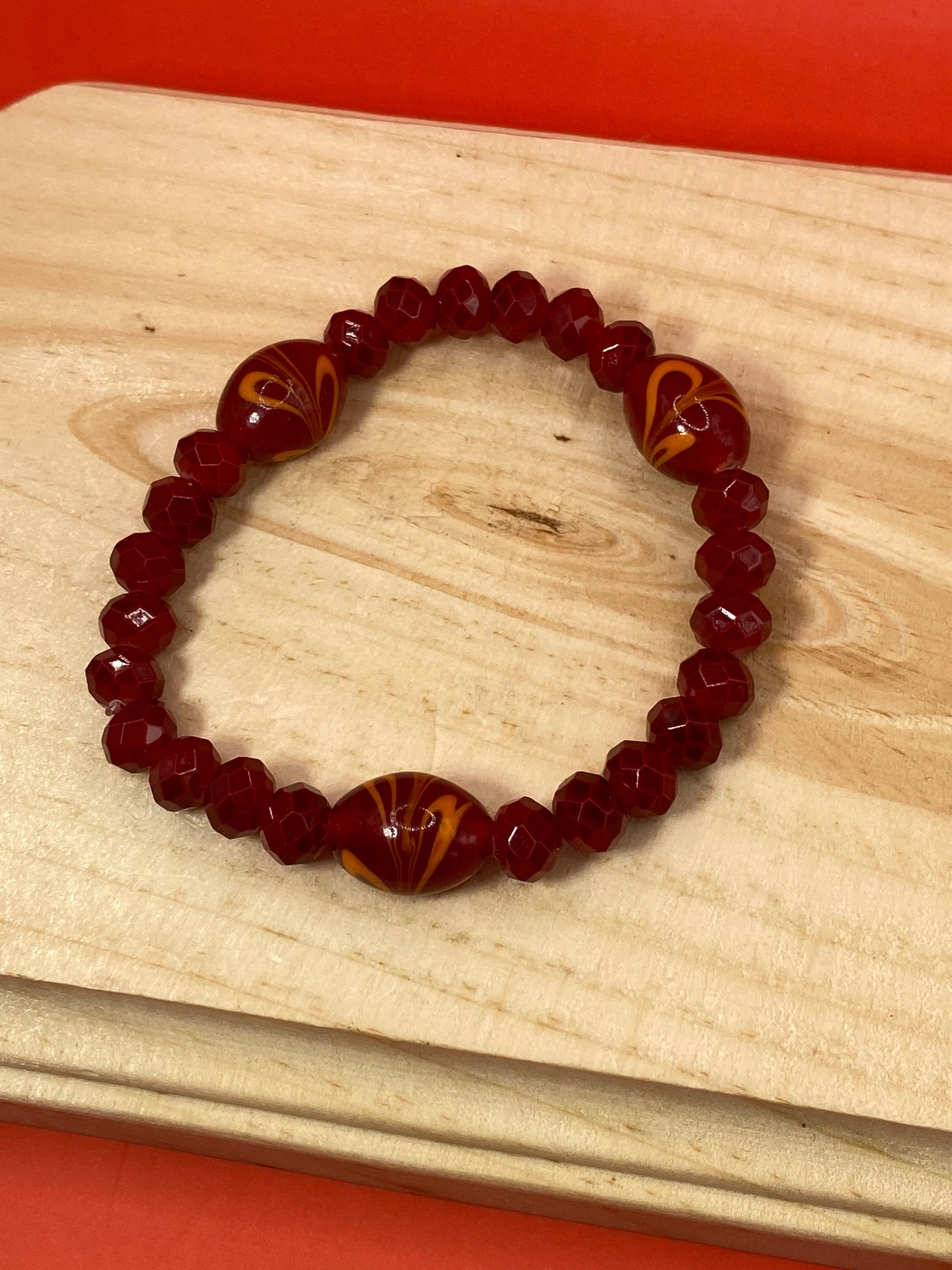 Red Swirl 7.5inches