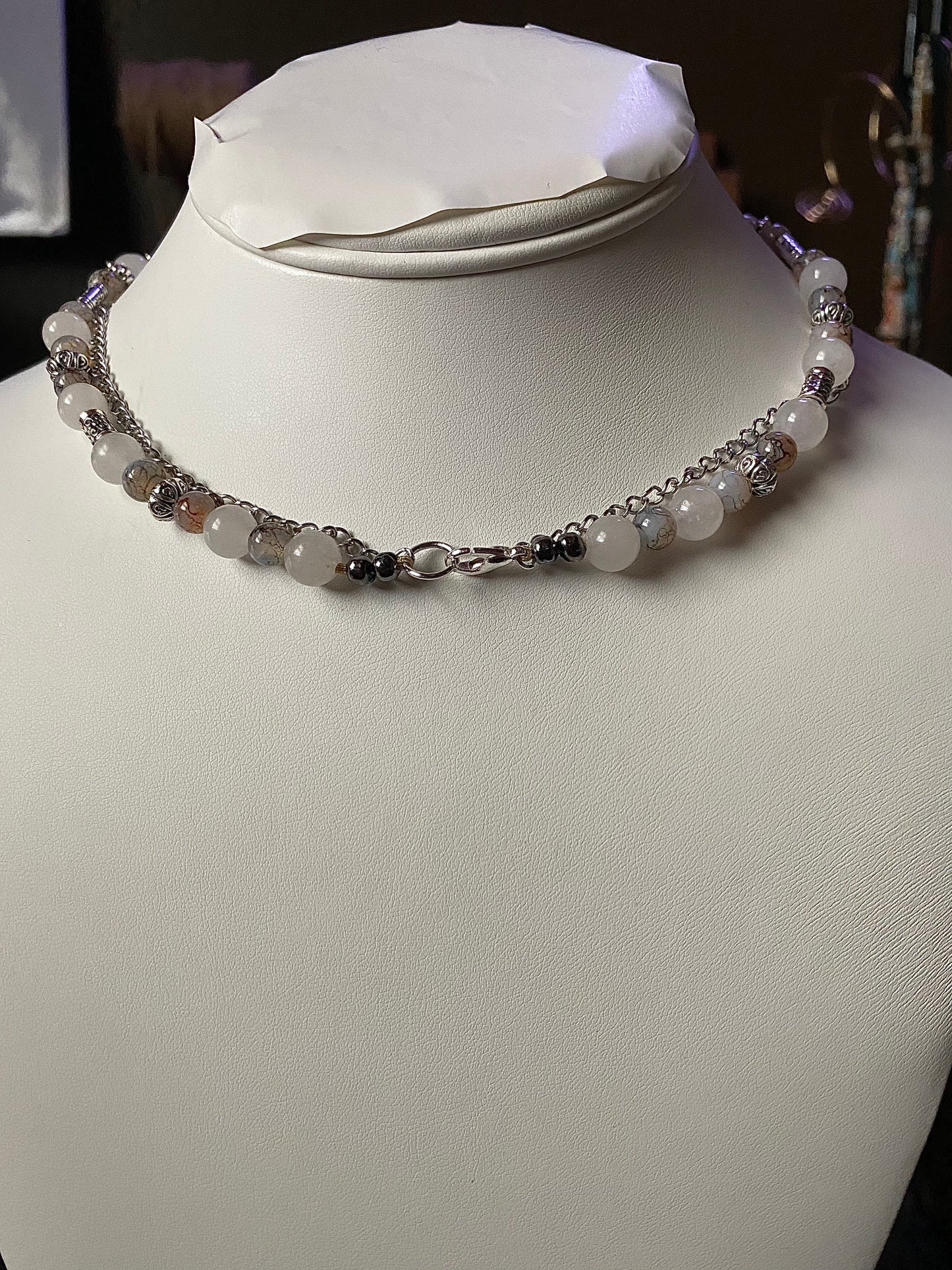 Double Layer Cross Necklace