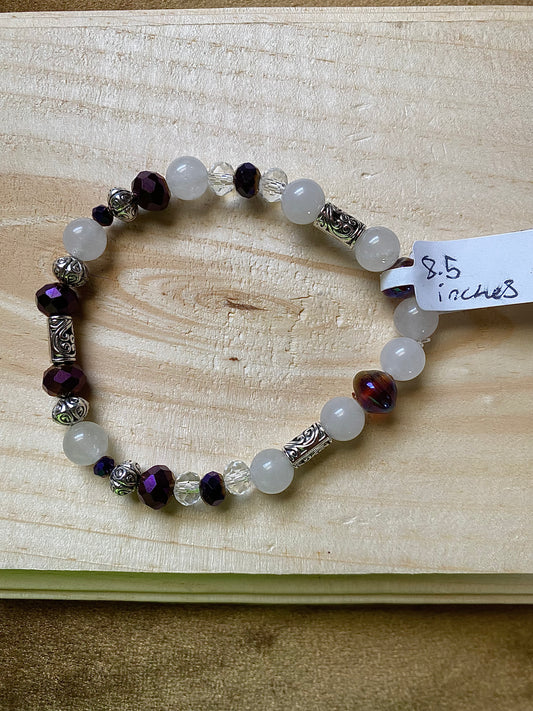 Purple x White Metallic