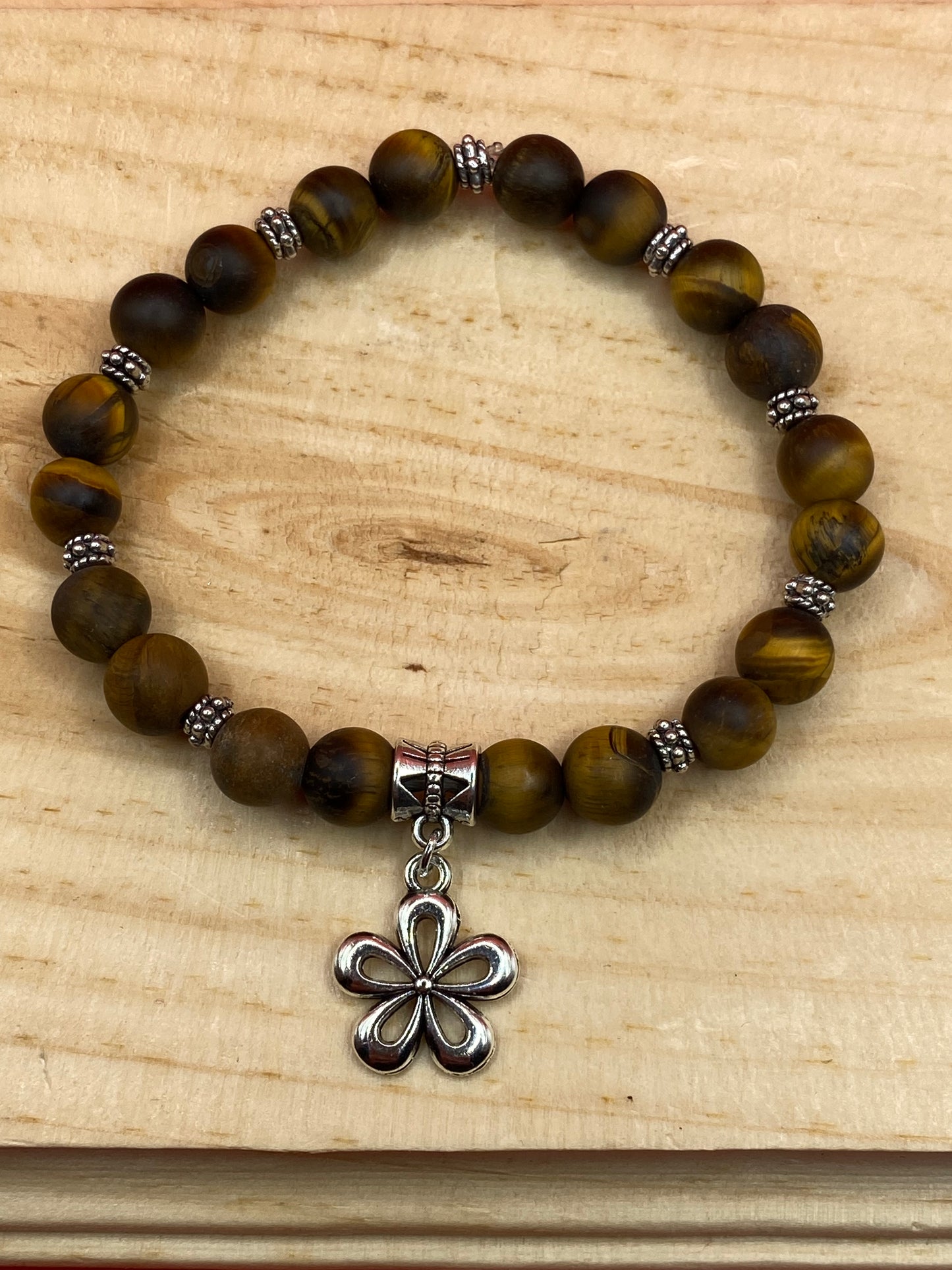 Tiger Eye W/Flower
