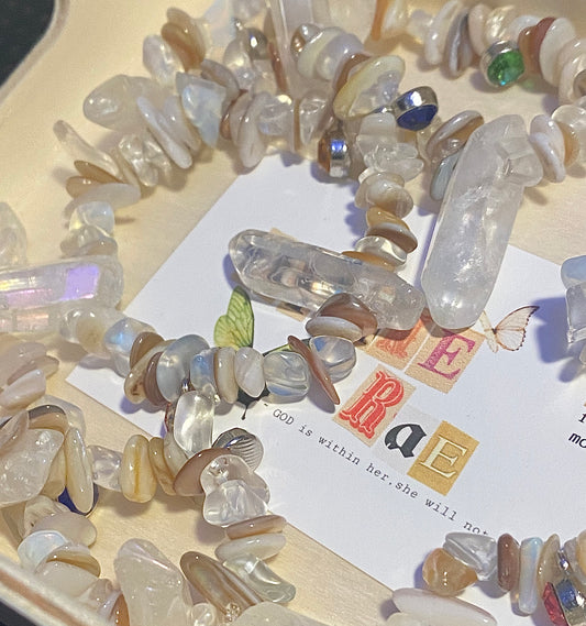 Opal & Brown W/ Crystals