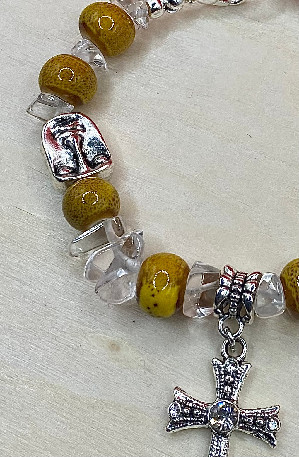 Face x Cross w/ Leopard Resin