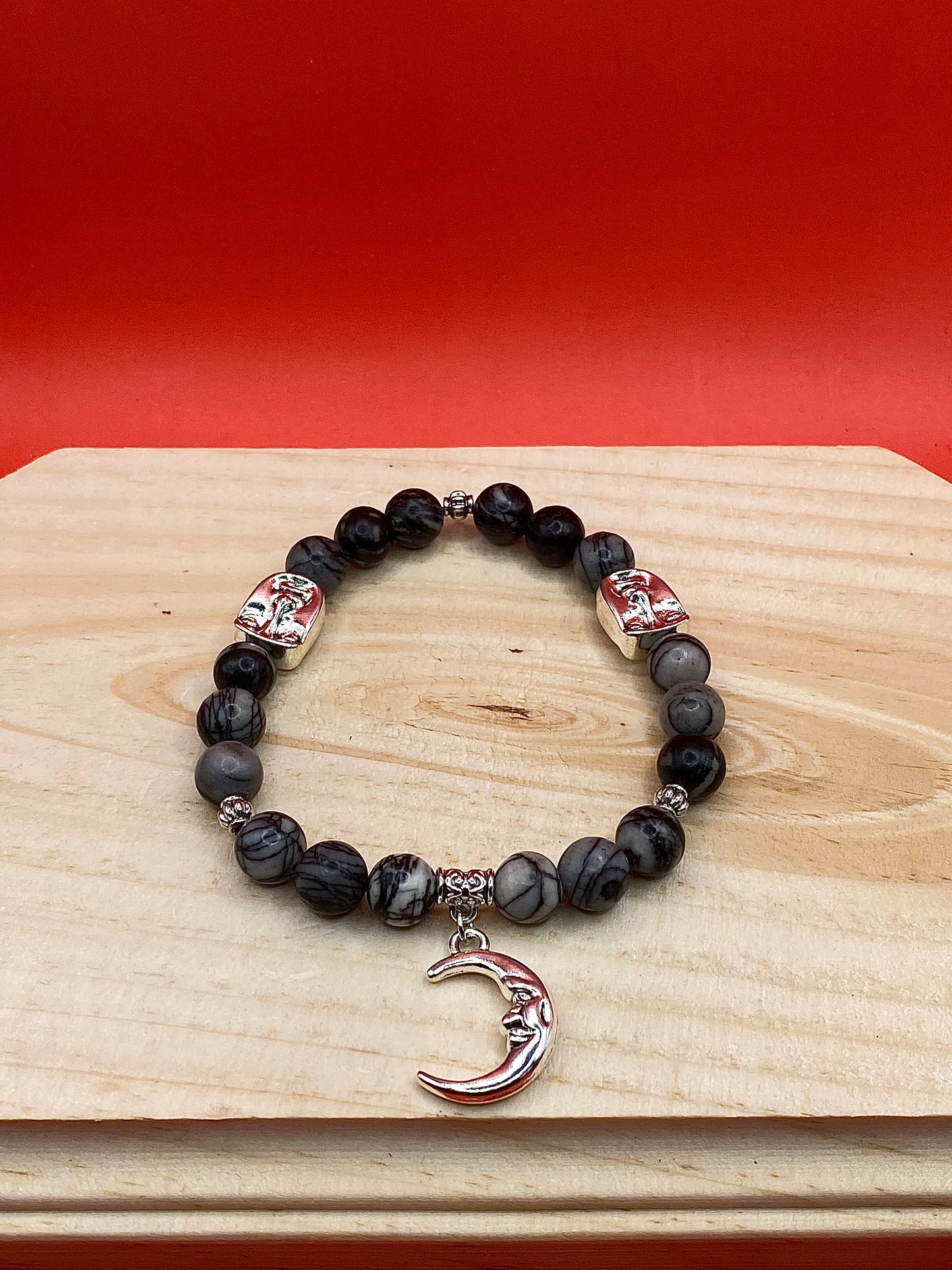 Black & White Moon Face