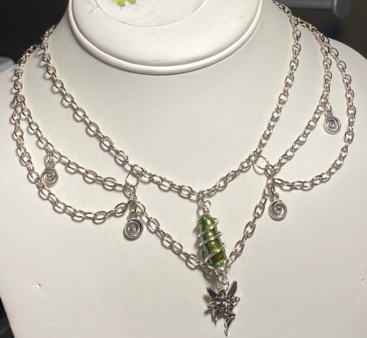 Silver Fairy w/ Freshwater Pearl Layered