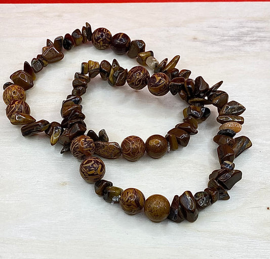 Tiger Eye w/ Round Beads
