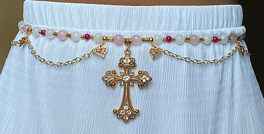 Golden Cross Fairy Waist Bead