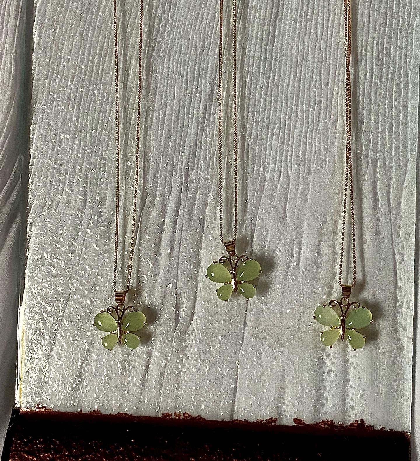 Baby Green Butterfly Necklace