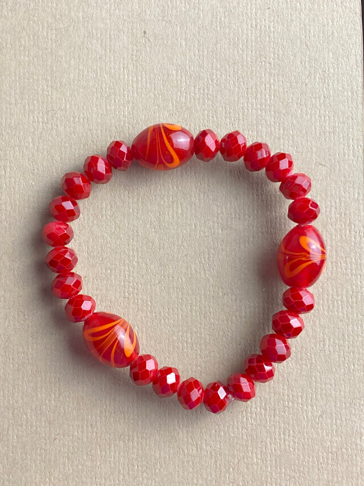 Red Swirl 7.5inches