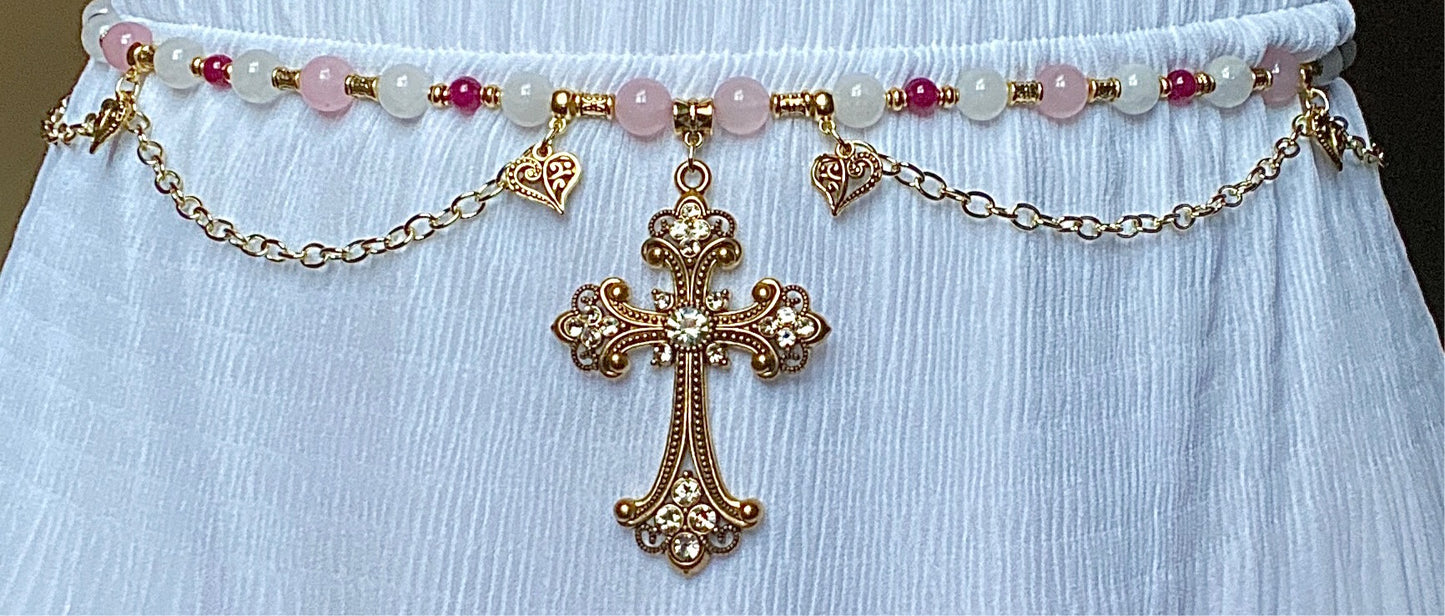 Golden Cross Fairy Waist Bead