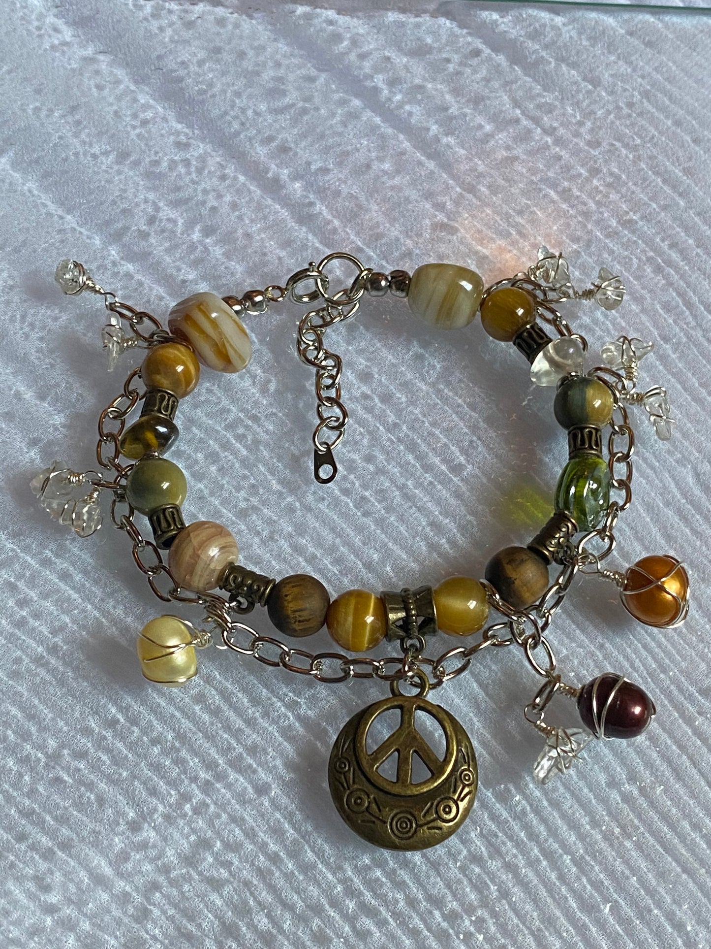 Peace & Pearls W/ Gemstones