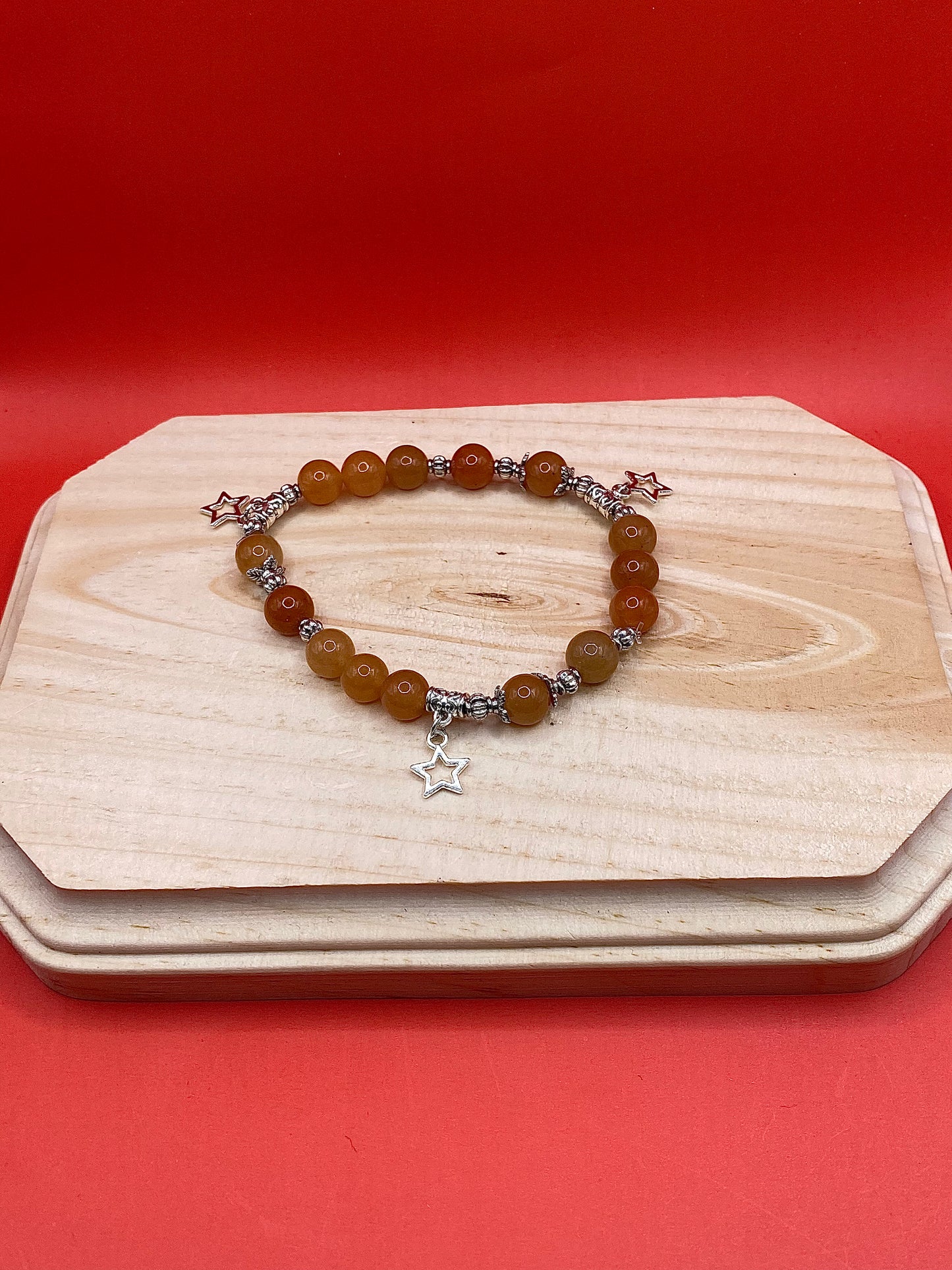 Metallic Orange Stars