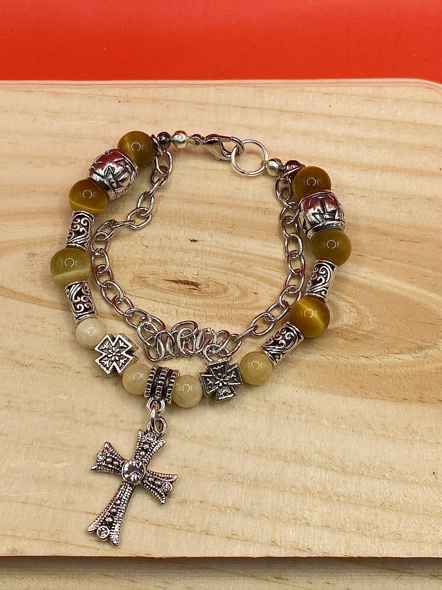 Metallic Brown Cross