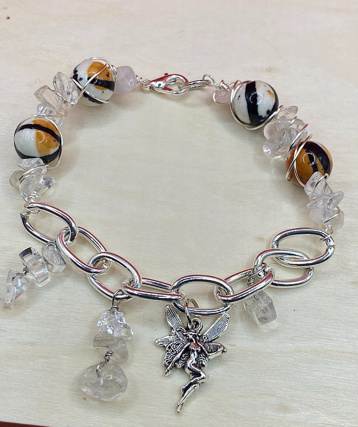 Black x Orange x White Fairy Bracelet