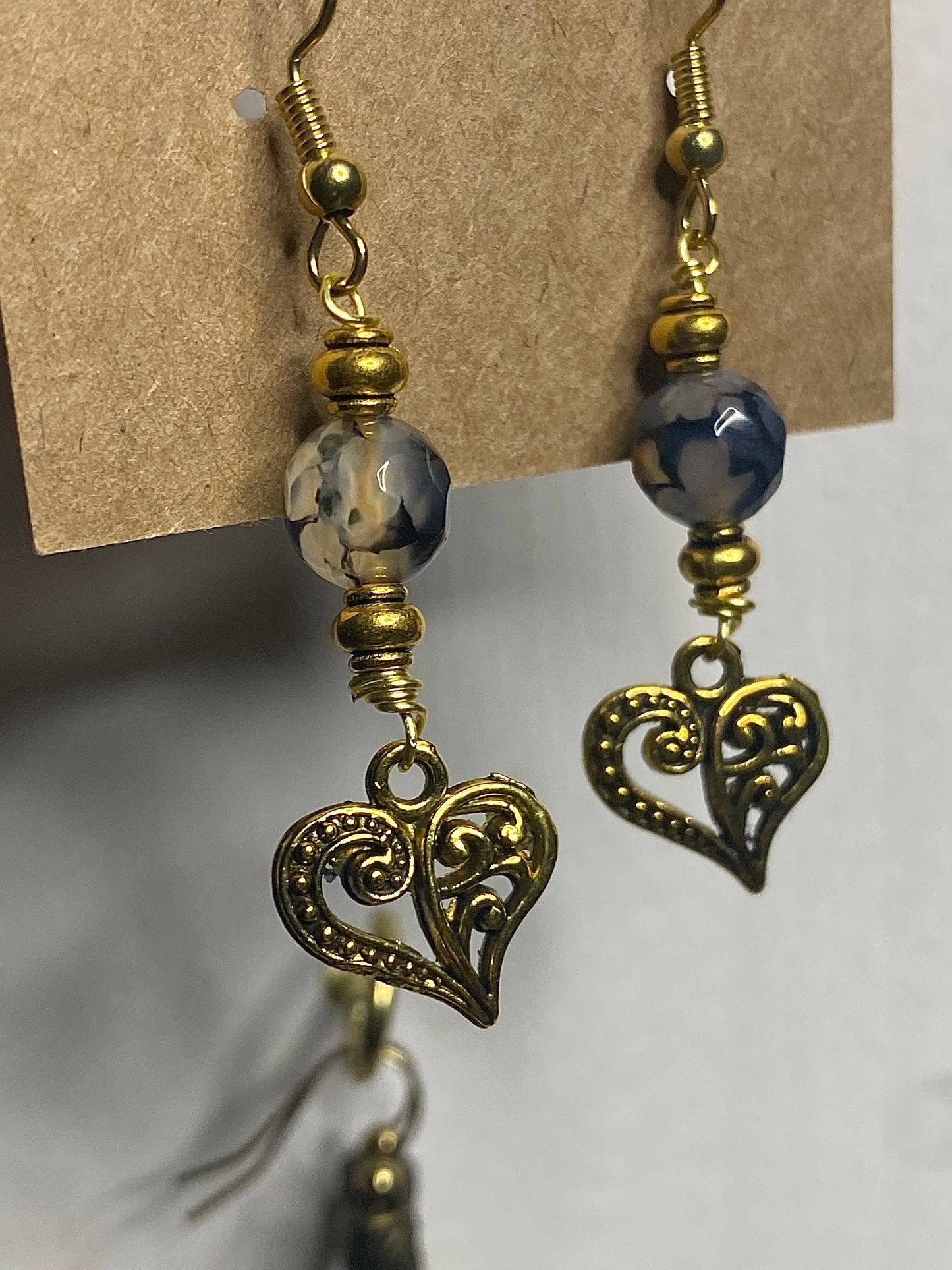 Golden Heart Earrings