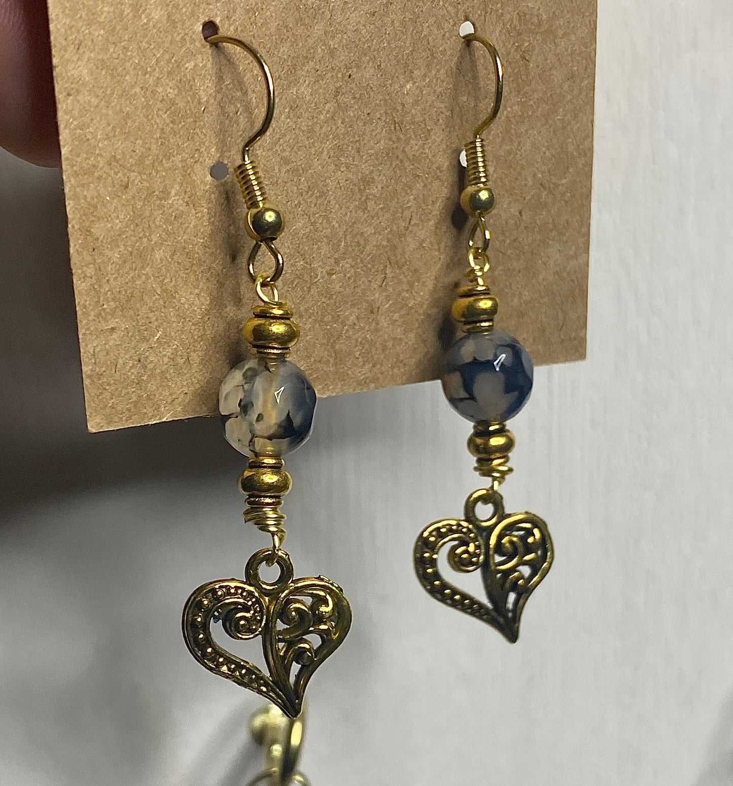 Golden Heart Earrings